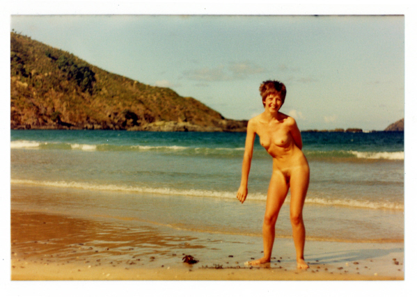 Modesty Ablaze on the beach 1983