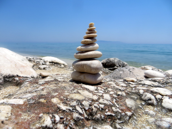 Modesty Ablaze rock sculpture 3