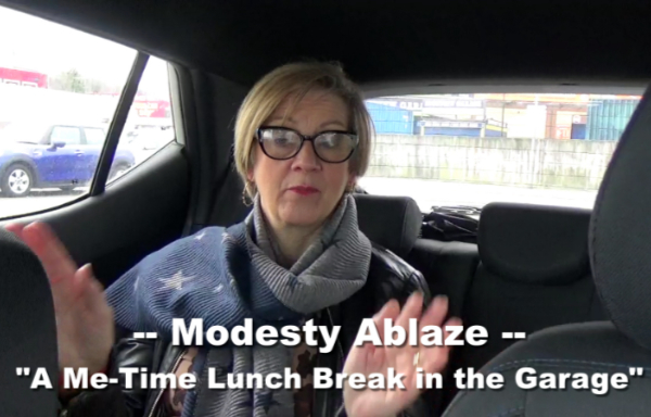 Modesty Ablaze introduces "Me-Time Garage Quickie"