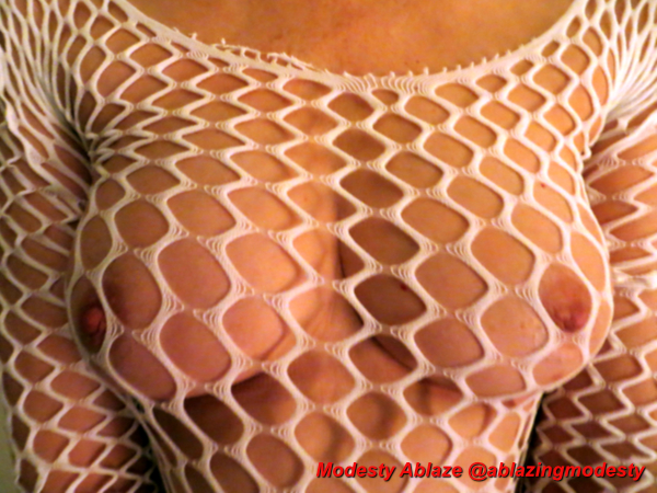 Gifted White Net top